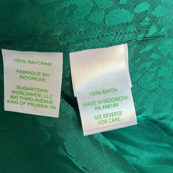 LILLY PULITZER JAYLENE JACQUARD EVERGREEN PARTY ANIMAL TOP ~ NWT - Picture 11 of 16